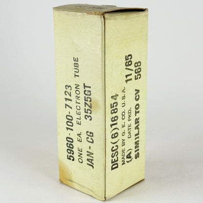 (1) Tested 1965 GE JAN CG 35Z5GT Tube with Box Date Code 65-17/66-04 (a)