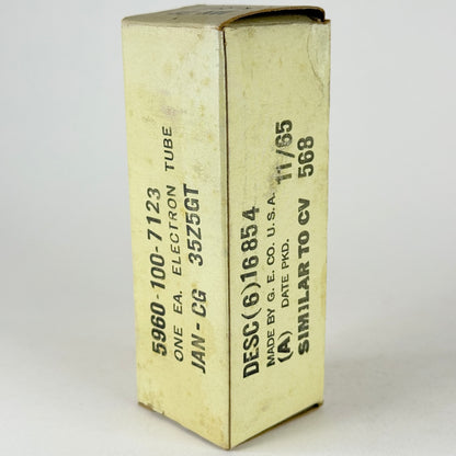 (1) Tested 1965 GE JAN CG 35Z5GT Tube and Box Mil Spec Code 65-17/66-04 (b)