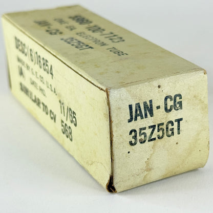 (1) Tested 1965 GE JAN CG 35Z5GT Tube and Box Mil Spec Code 65-17/66-04 (b)