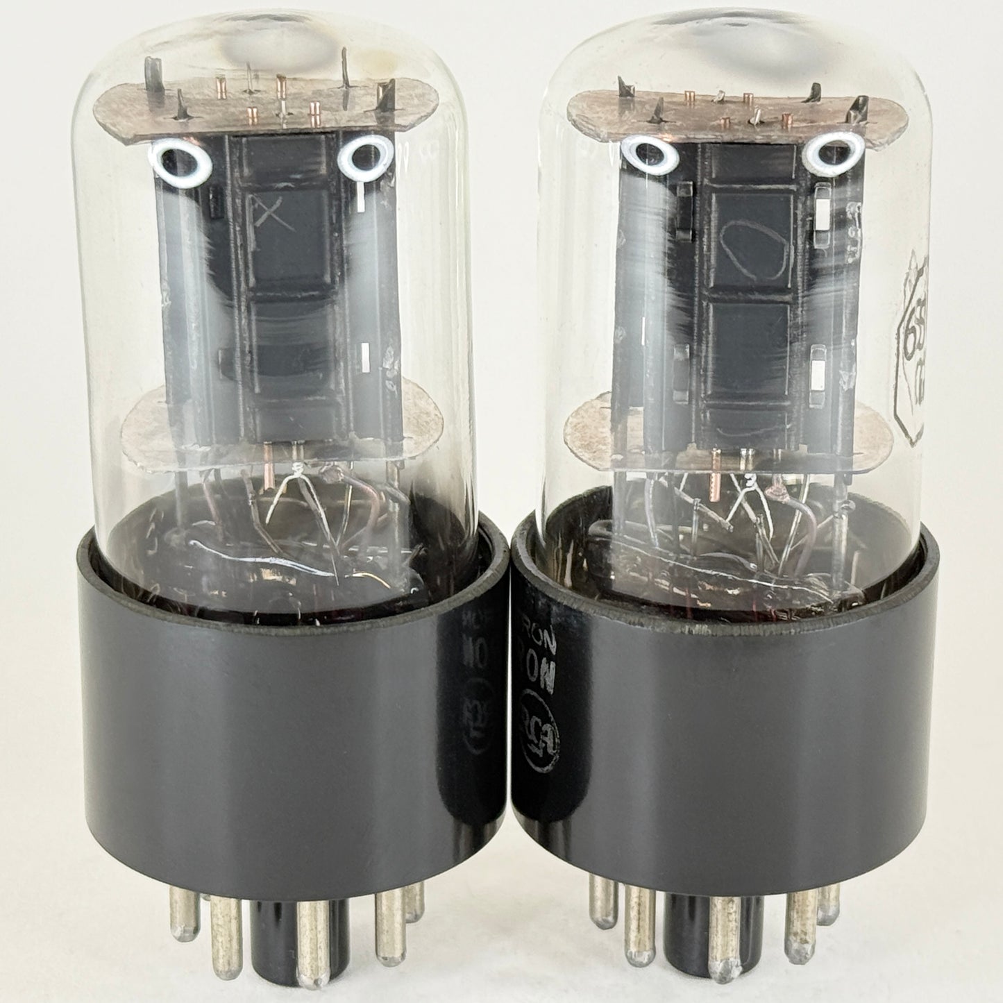 Tested Matched Pair RCA 6SN7GT Tubes Black Plates Copper Grid Posts Codes 513