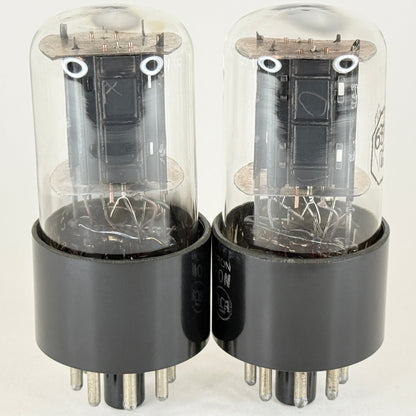 Tested Matched Pair RCA 6SN7GT Tubes Black Plates Copper Grid Posts Codes 513