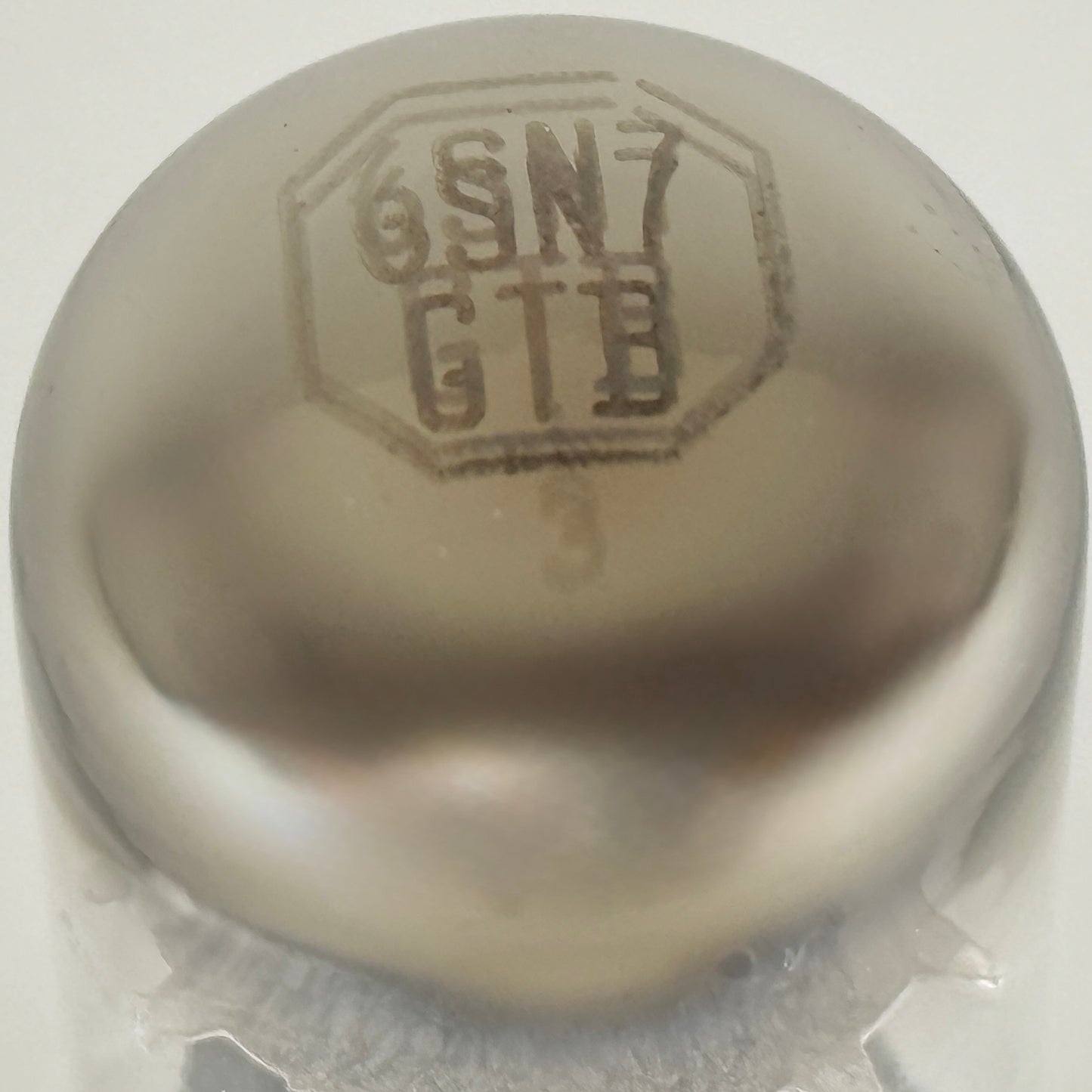 (1) Tested Tung Sol 6SN7GTB Tube Tall Bottle Black Plate Horseshoe Getter 624-3