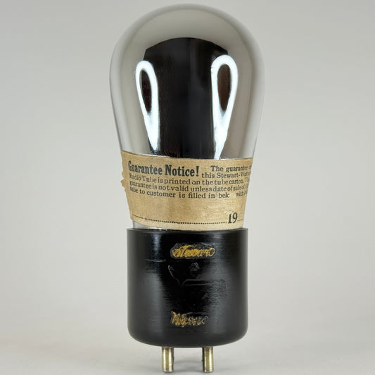 (1) Tested Stewart Warner UV 201A Tube Type 01A Tube Short Brass Pins Globe Tube