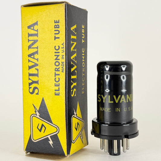 (1) Tested 1959 Sylvania 6AC7 Tube with Box Code FF Sharp Cut Off Pentode Tube