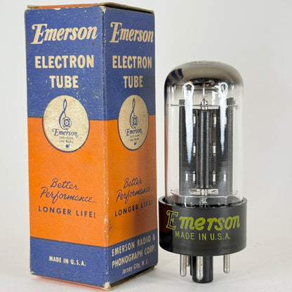 (1) Tested Emerson 12AX4GTA Tube with Box Date Code 639 Sylvania EIA Rectifier