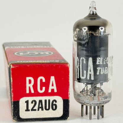 (1) Tested RCA 12AU6 Tube with Box Date Code 443 Sharp Cutoff Pentode Tube