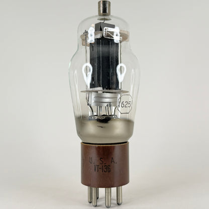 (1) Tested RCA 1625 Tube VT-136 Code S2 Large Dual D Getters Mil Spec Power Tube