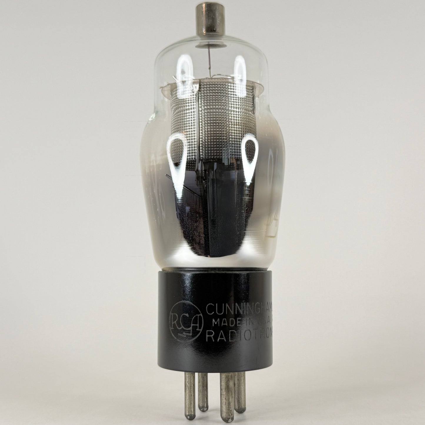 (1) Tested RCA Cunningham Type 34 Tube Date Code Z4 Engraved Base Foil D Getter