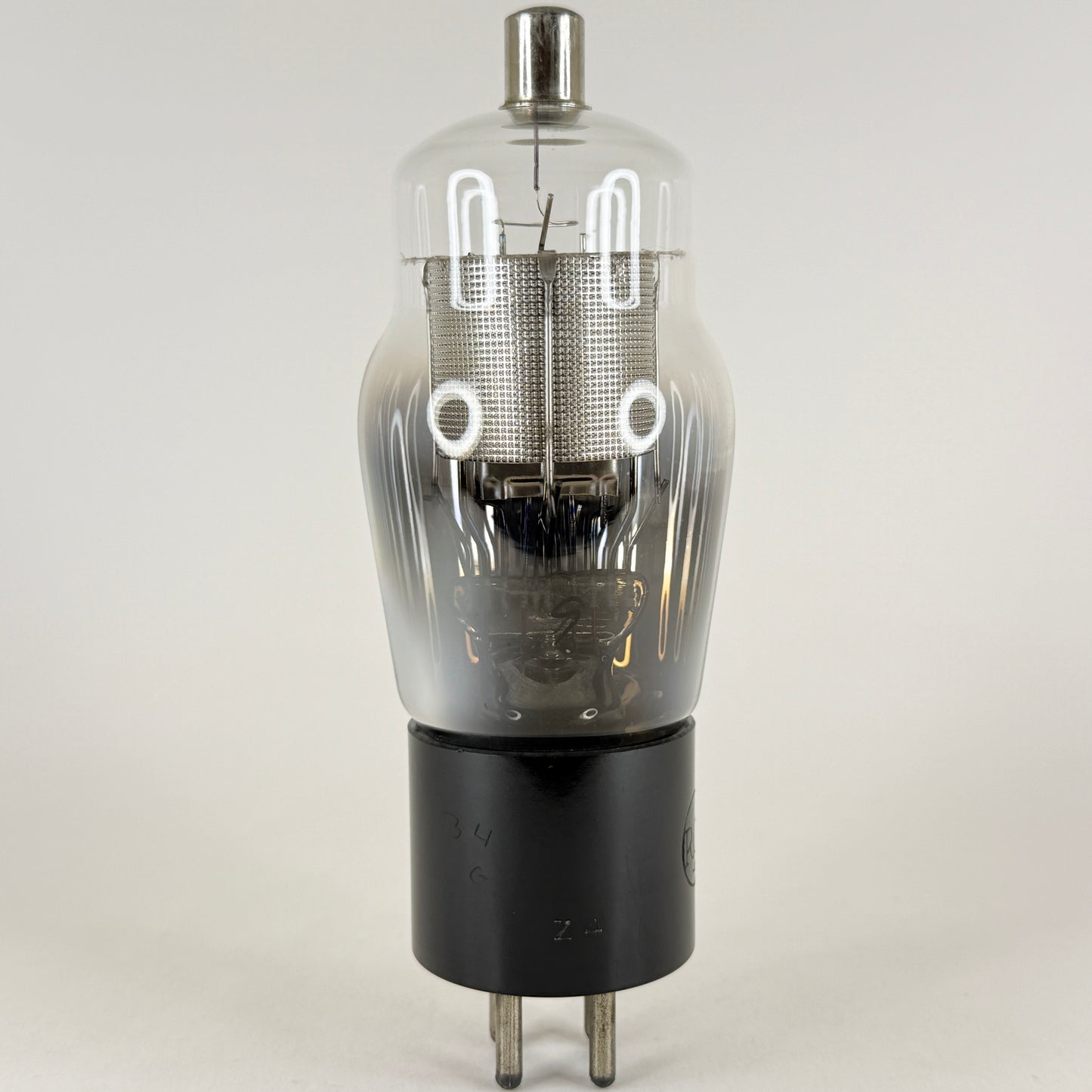 (1) Tested RCA Cunningham Type 34 Tube Date Code Z4 Engraved Base Foil D Getter