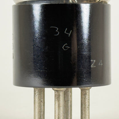 (1) Tested RCA Cunningham Type 34 Tube Date Code Z4 Engraved Base Foil D Getter