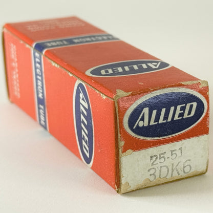 (1) Tested Allied 3DK6 Tube with Box Date Code Y15 Made in Japan Pentode Tube