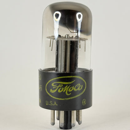 (1) Tested FoMoCo 6X5GT Tube Code 2-45 Vintage Ford Motor Company Rectifier Tube