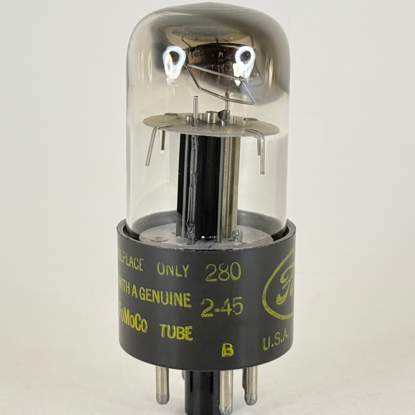 (1) Tested FoMoCo 6X5GT Tube Code 2-45 Vintage Ford Motor Company Rectifier Tube