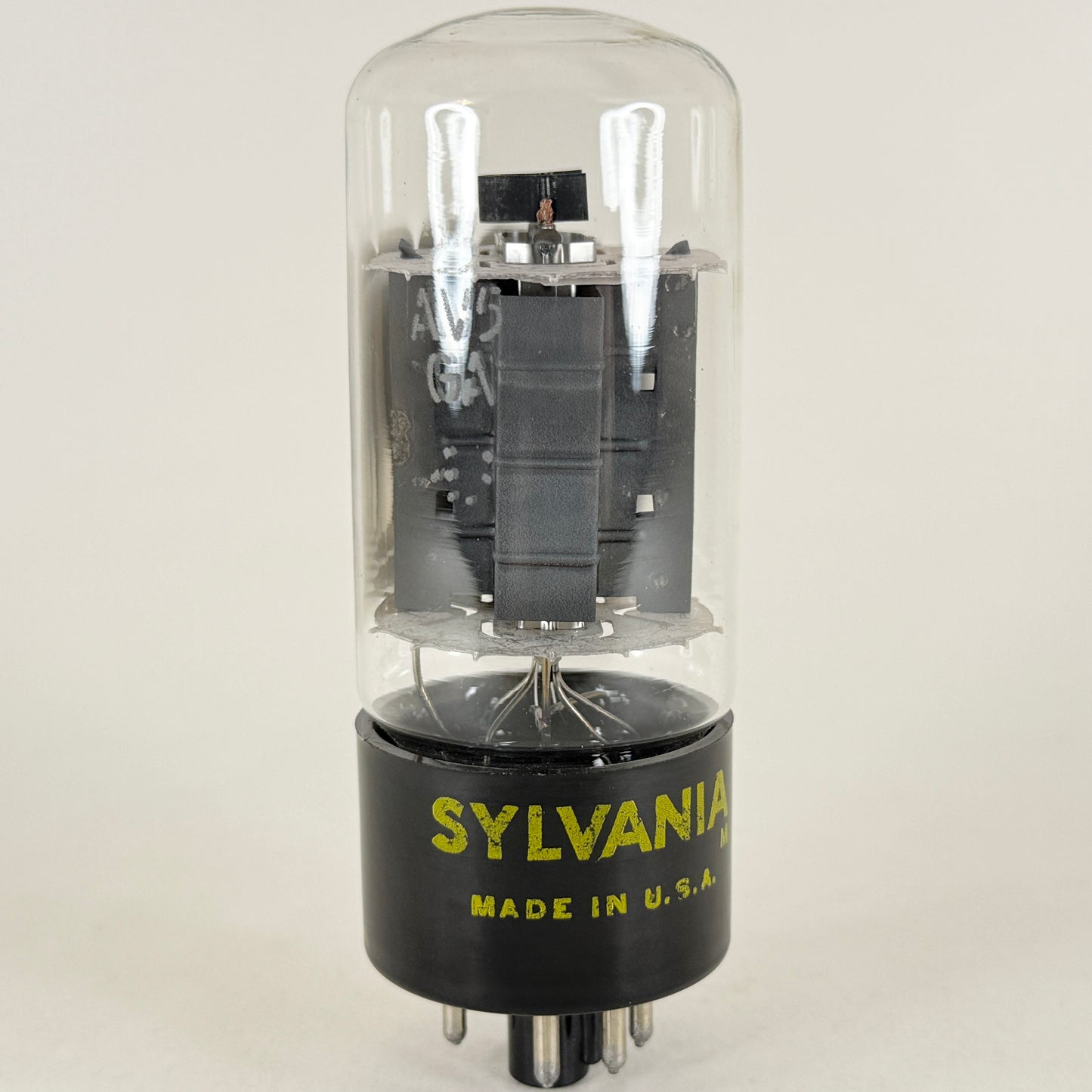 (1) Tested Very Strong Sylvania 25AV5GA Tube Date Code M 25AV5 GA Pentode Tube