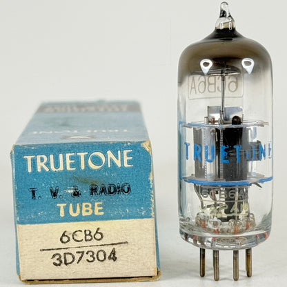(1) Tested Truetone 6CB6 Tube with Box Blue Letters Japan Code 648 Pentode Tube