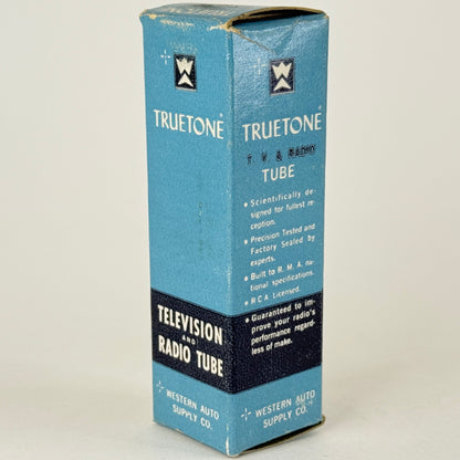(1) Tested Truetone 6CB6 Tube with Box Blue Letters Japan Code 648 Pentode Tube
