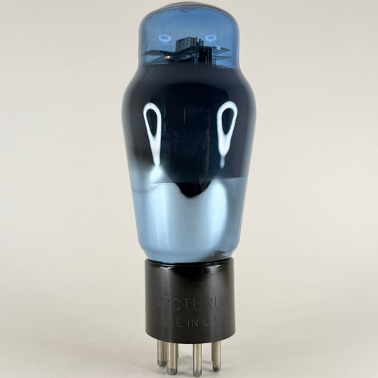 (1) Tested Blue Arcturus Type 59 Tube TALL Bottle Engraved Base Vacuum Tube
