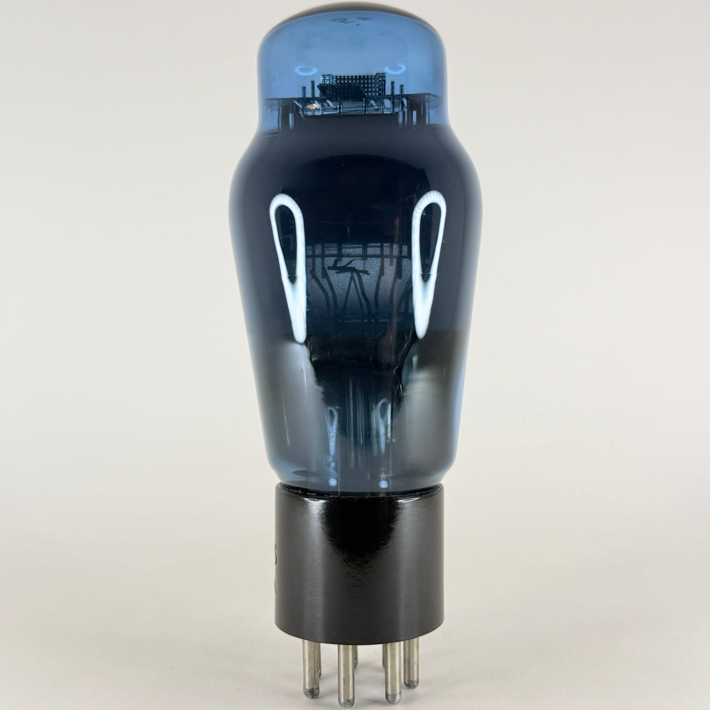 (1) Tested Blue Arcturus Type 59 Tube TALL Bottle Engraved Base Vacuum Tube