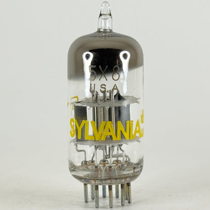 (1) Tested Sylvania 5X8 Tube with Box Date Code df JAS Triode Pentode Tube