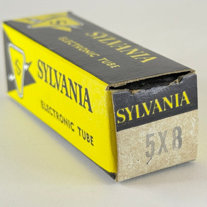 (1) Tested Sylvania 5X8 Tube with Box Date Code df JAS Triode Pentode Tube