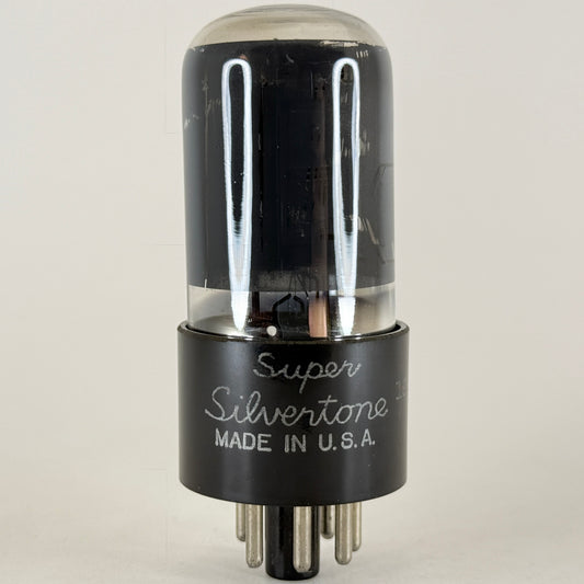 (1) Tested Super Silvertone 6AC5GT/G Tube Code 19X Silvertone 6AC5 GT G Tube