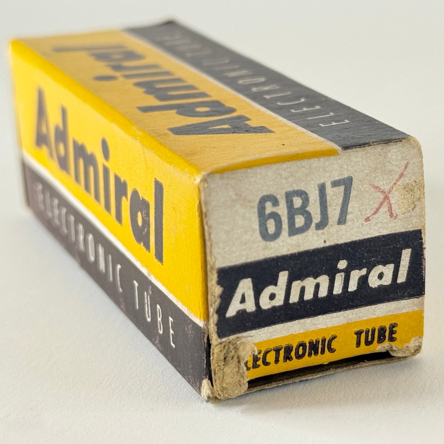 (1) Tested Admiral 6BJ7 Tube with Box Date Code 59-26 GE EIA Triple Diode Tube