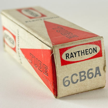 (1) Tested Raytheon Uniline 6CB6A Tube with Box Date Code M22 Pentode Tube