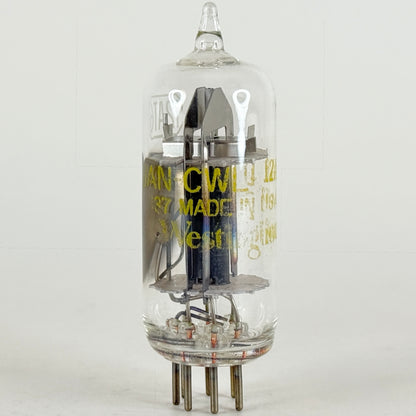 (1) Tested 1957 Westinghouse JAN CWL 12AT6 Tube & Box Code 752 Twin Diode Triode