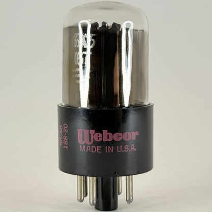 (1) Tested Webcor 6X5GT Tube Date Code 56-48 6X5 GT Full Wave Rectifier Tube