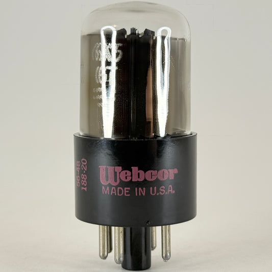 (1) Tested Webcor 6X5GT Tube Date Code 56-48 6X5 GT Full Wave Rectifier Tube