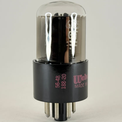 (1) Tested Webcor 6X5GT Tube Date Code 56-48 6X5 GT Full Wave Rectifier Tube