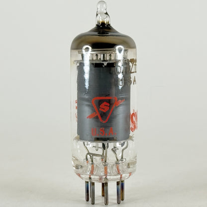 (1) Tested Sylvania 6HZ6 Tube with Box Red Letters Date Code dc JJW Pentode Tube