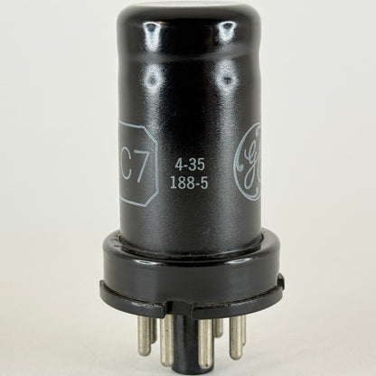 (1) Tested GE 6AC7 Tube Date Code 4-35 General Electric Pentode Vacuum Tube