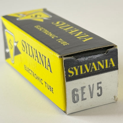 (1) Tested Sylvania 6EV5 Tube with Box Date Code df AAA Tetrode Vacuum Tube