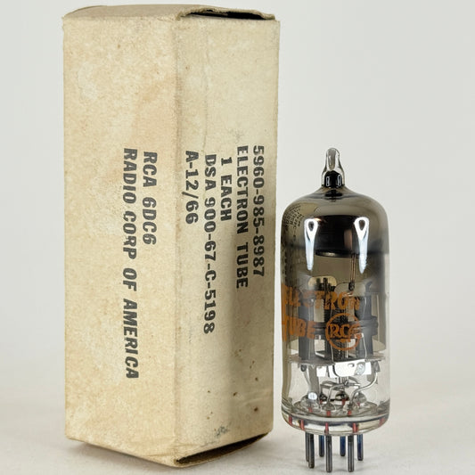 (1) Tested 1966 RCA 6DC6 Tube with Original Box Sharp Cutoff Pentode Vacuum Tube