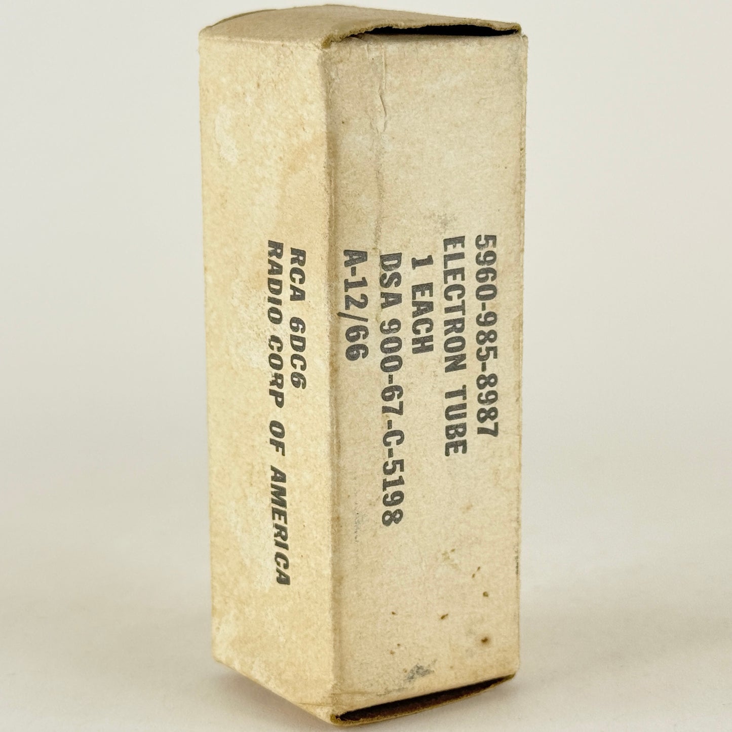(1) Tested 1966 RCA 6DC6 Tube with Original Box Sharp Cutoff Pentode Vacuum Tube