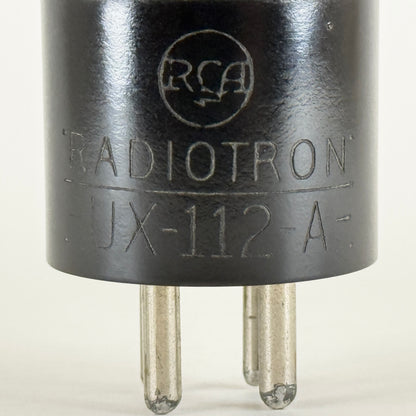 (1) Tested Strong RCA UX 112A Tube UX-112-A Type 12A Tube Engraved Globe Tube