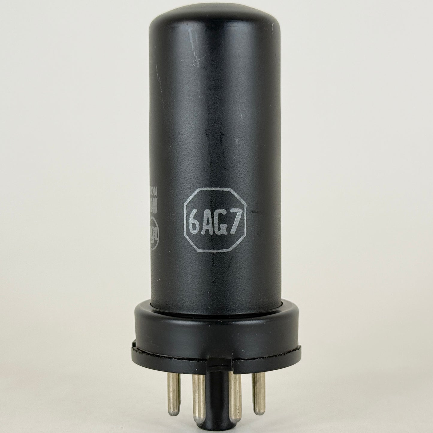 (1) Tested RCA 6AG7 Tube Date Code FG5 RCA Black Metal Power Pentode Vacuum Tube