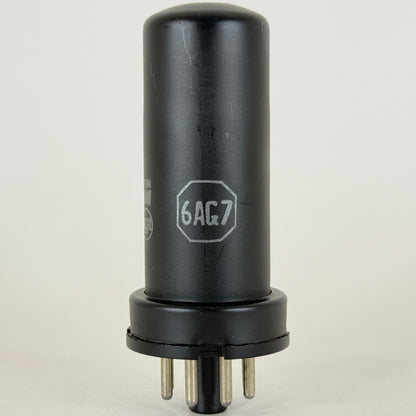 (1) Tested RCA 6AG7 Tube Date Code FG5 RCA Black Metal Power Pentode Vacuum Tube