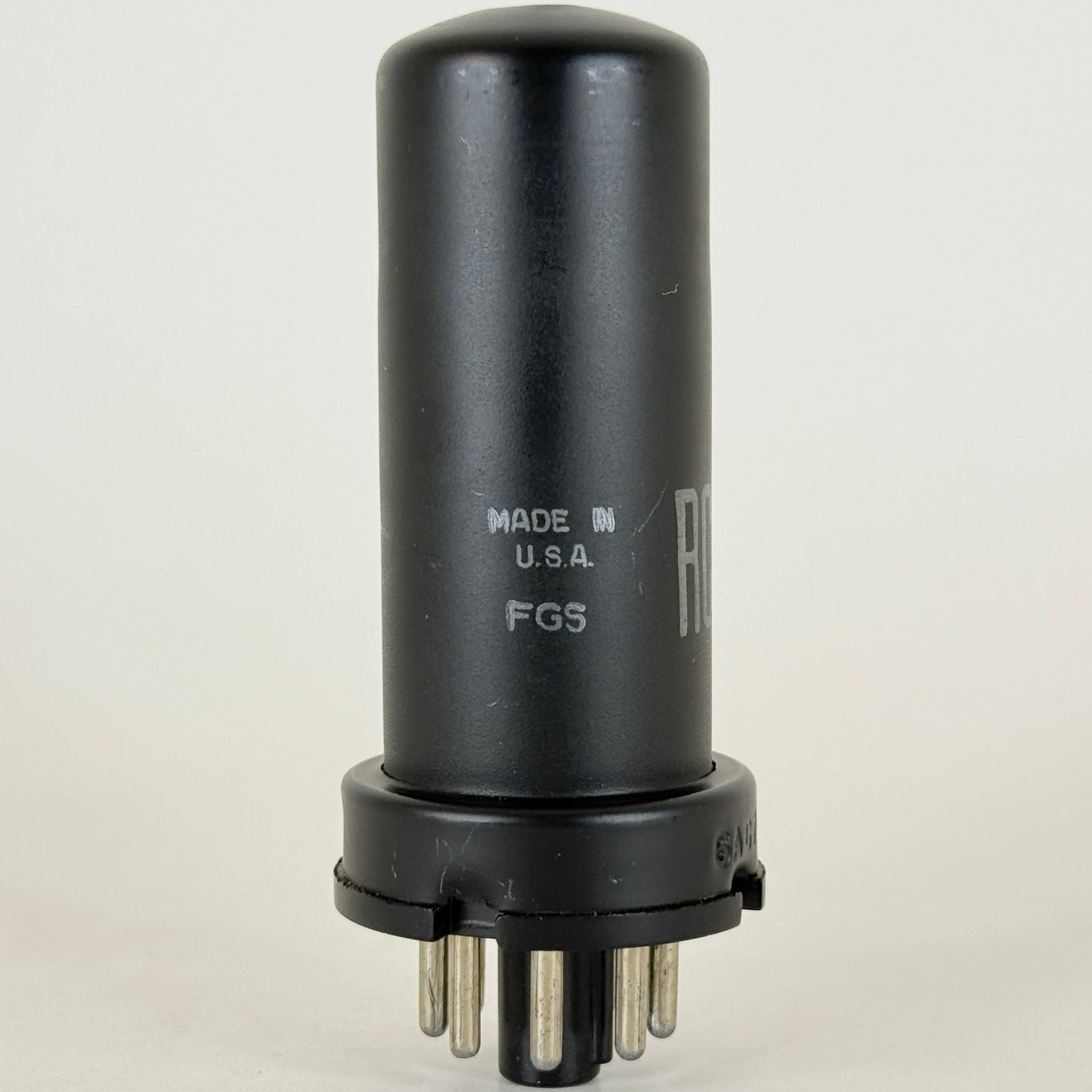 (1) Tested RCA 6AG7 Tube Date Code FG5 RCA Black Metal Power Pentode Vacuum Tube