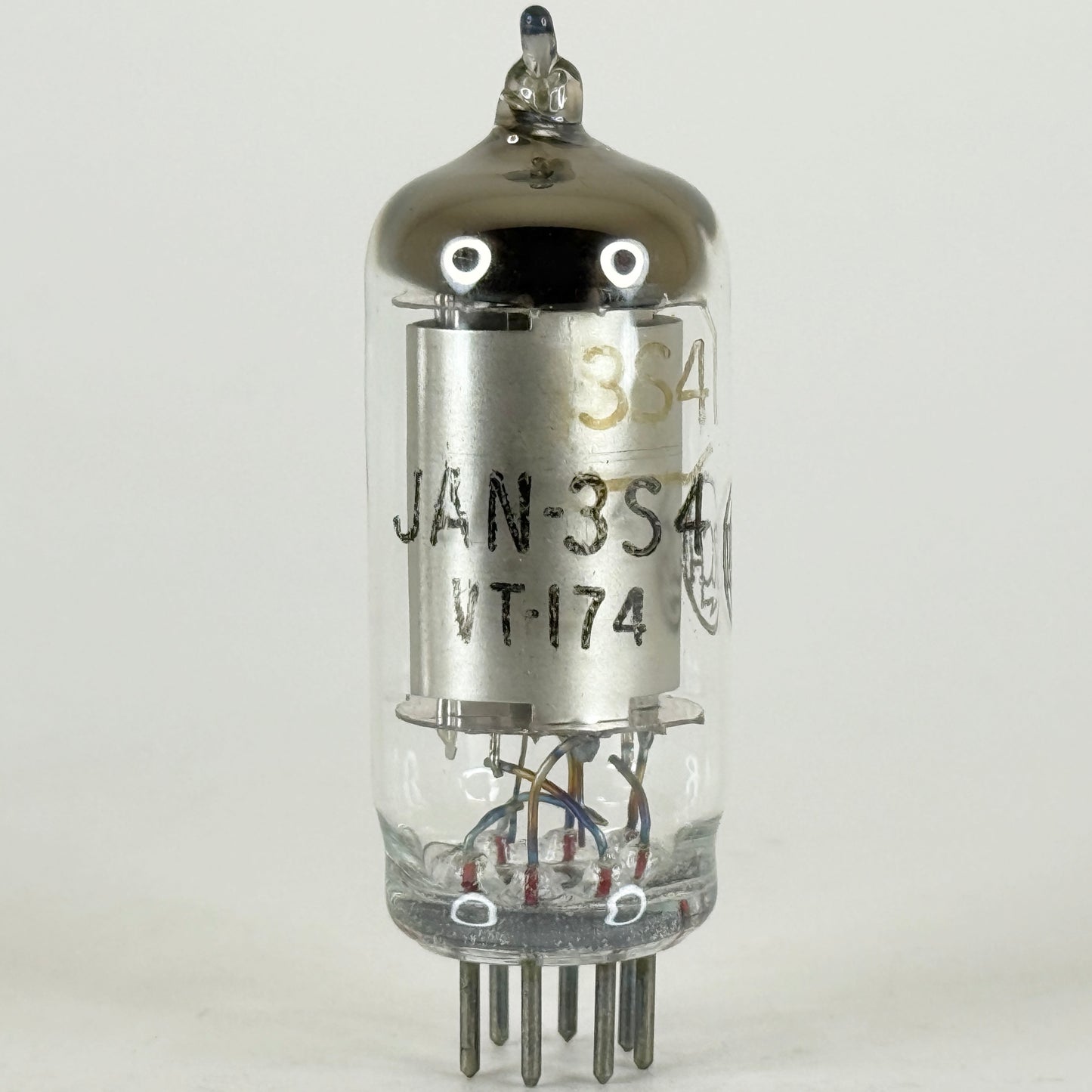 (1) Tested 1943 RCA JAN 3S4 Tube with Box VT-174 Mil Spec Code K4E Pentode Tube