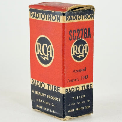 (1) Tested 1943 RCA JAN 3S4 Tube with Box VT-174 Mil Spec Code K4E Pentode Tube