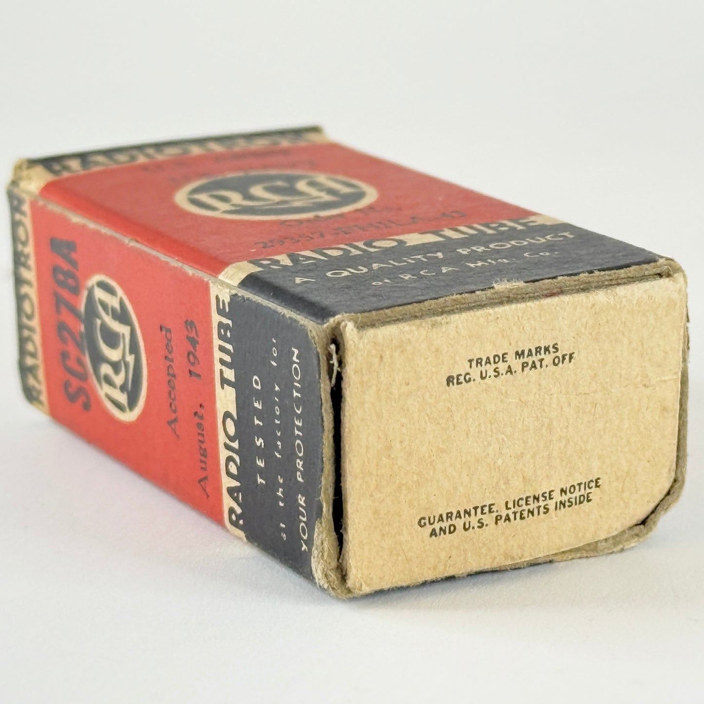 (1) Tested 1943 RCA JAN 3S4 Tube with Box VT-174 Mil Spec Code K4E Pentode Tube