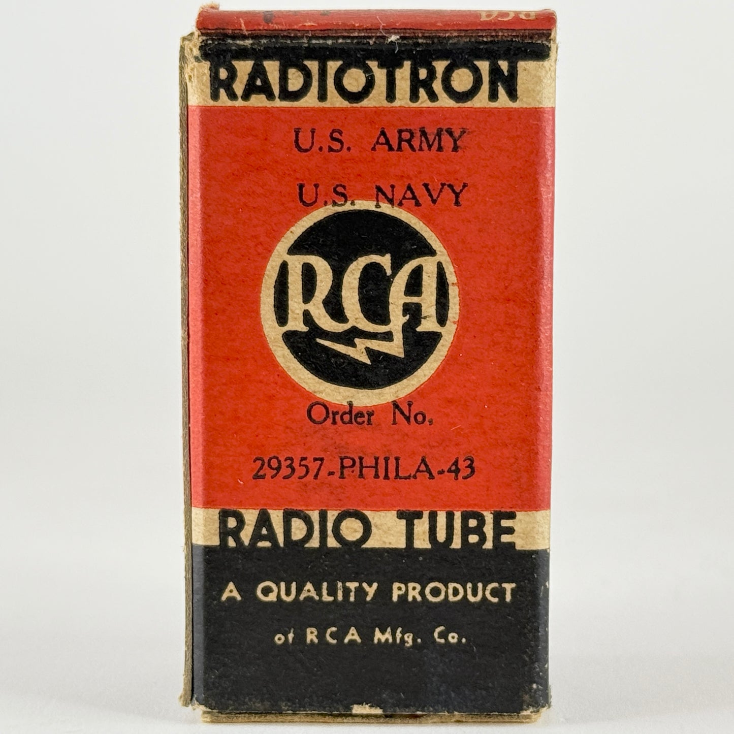 (1) Tested 1943 RCA JAN 3S4 Tube with Box VT-174 Mil Spec Code K4E Pentode Tube