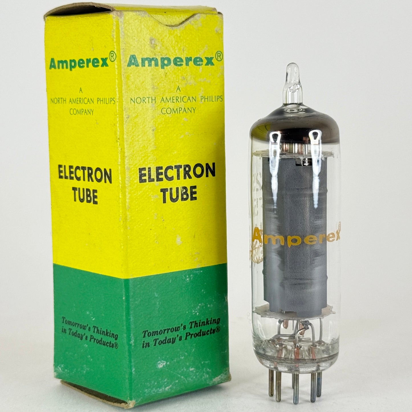 (1) Tested Very Strong Amperex 25F5A Tube with Box Code 71-28 Beam Power Tube