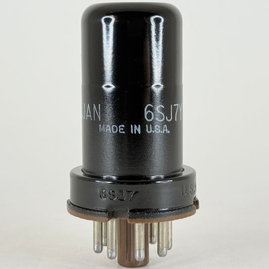 (1) Tested GE JAN 6SJ7Y Tube Date Code 66-50/67-13 Mil-Spec Pentode Vacuum Tube