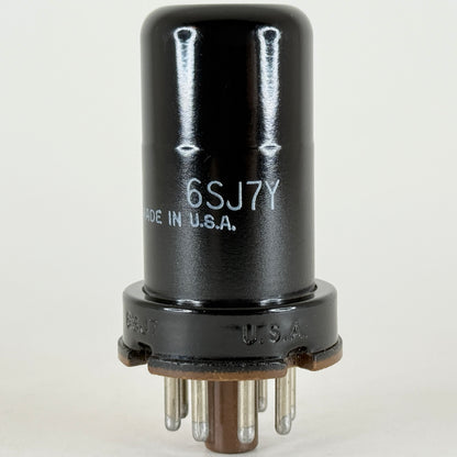 (1) Tested GE JAN 6SJ7Y Tube Date Code 66-50/67-13 Mil-Spec Pentode Vacuum Tube
