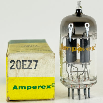 (1) Tested Amperex 20EZ7 Tube with Box Date Code 72-06 High Mu Twin Triode Tube