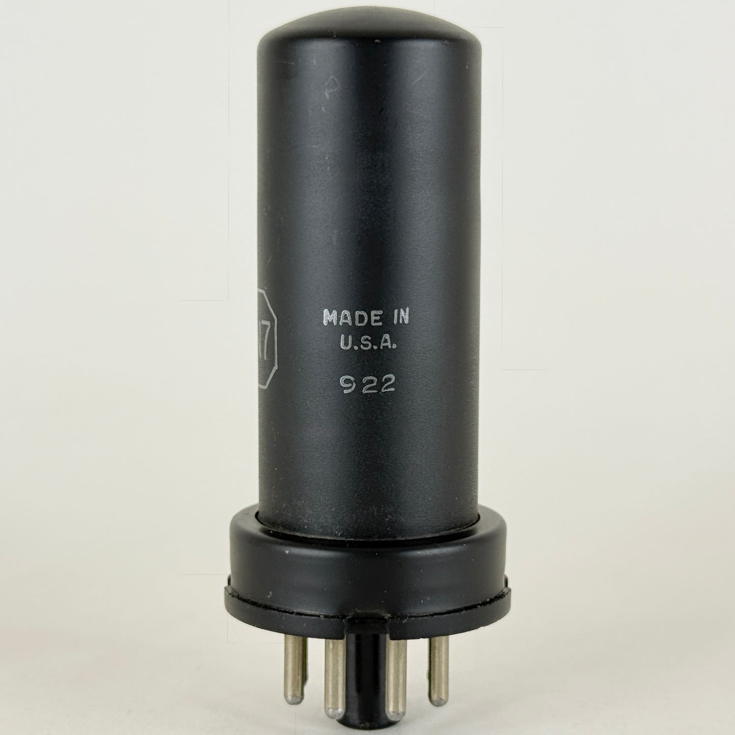 (1) Tested Balanced RCA 6N7 Tube Date Code 922 Medium Mu Twin Power Triode Tube