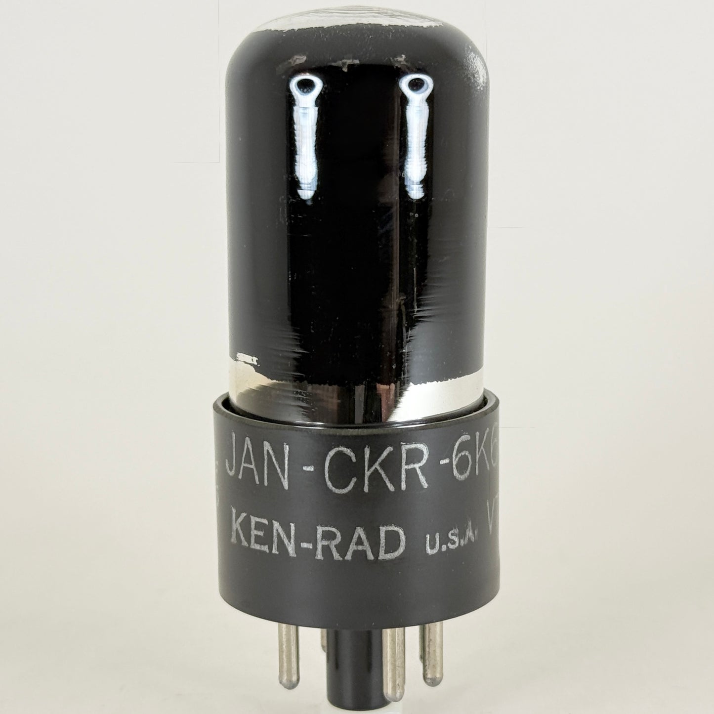 (1) Tested Ken Rad JAN CKR 6K6GT/G Tube Black Glass Code F5 6K6 GT G Tube